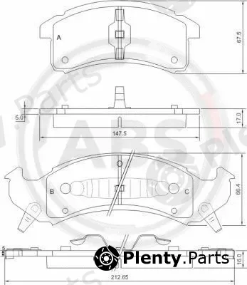 A.B.S. 38623 — Brake Pad Set, disc brake