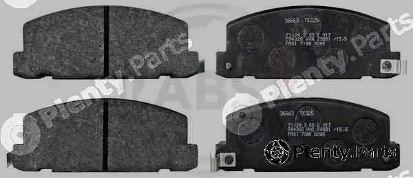A.B.S. 36663 — Brake Pad Set, disc brake
