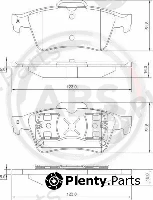 A.B.S. 37216 — Brake Pad Set, disc brake