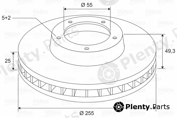 Valeo 197754 — Brake Disc