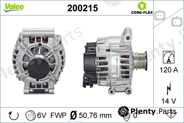 Valeo 200215 — Alternator VALEO CORE-FLEX