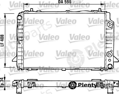 Valeo 731430 — Radiator, engine cooling