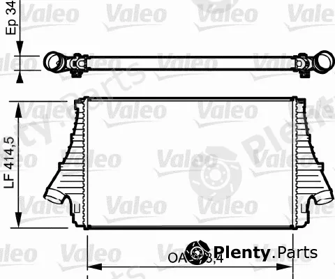 Valeo 818722 — Charge Air Cooler