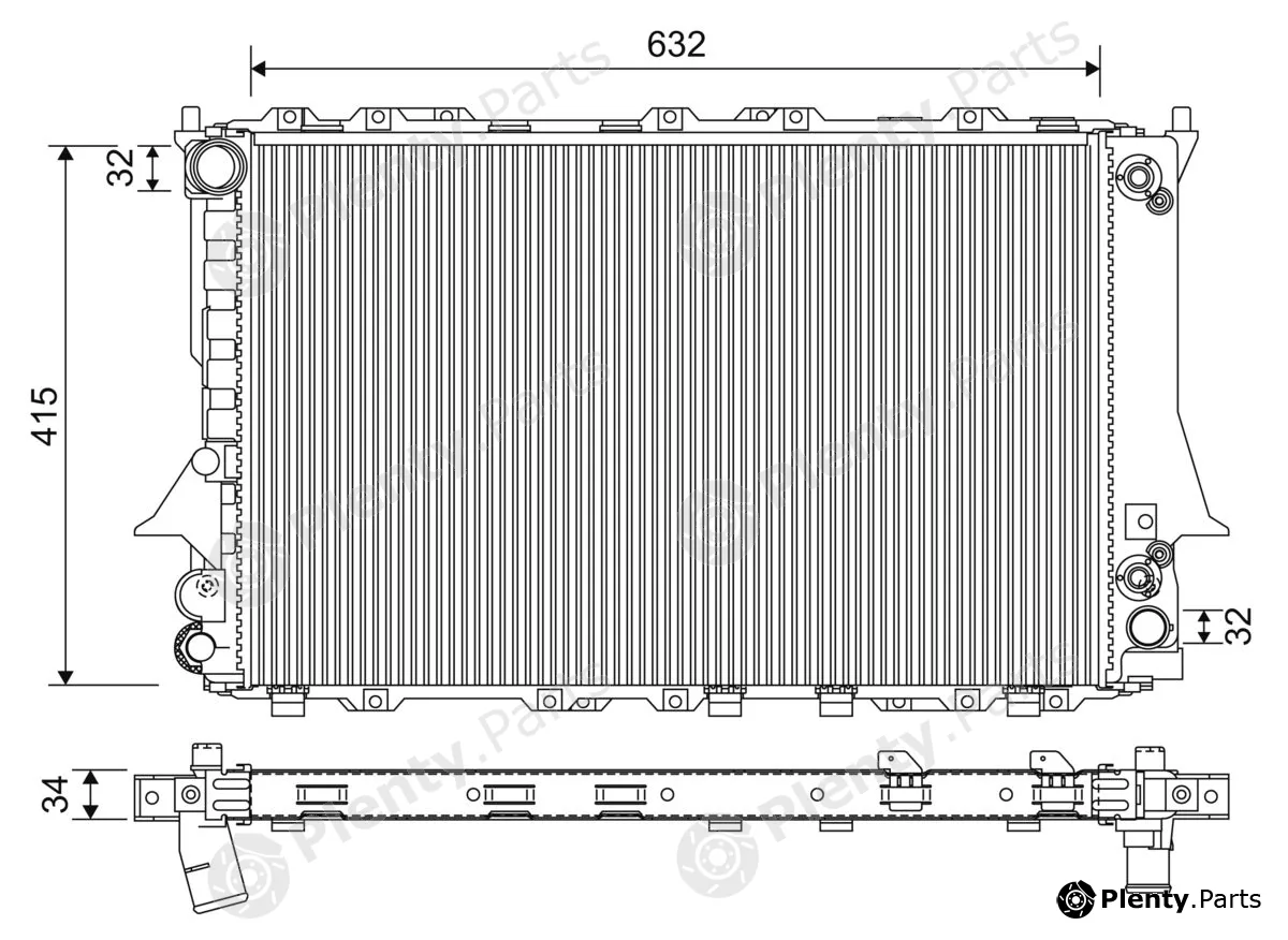 Valeo 701273 — Radiator, engine cooling