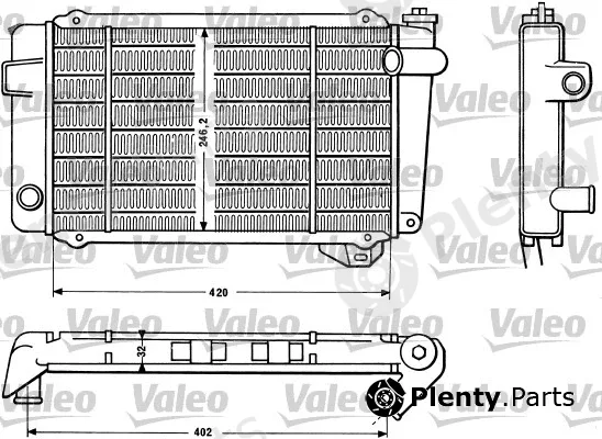 Valeo 810875 — Radiator, engine cooling