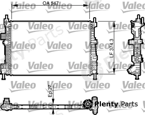 Valeo 735466 — Radiator, engine cooling