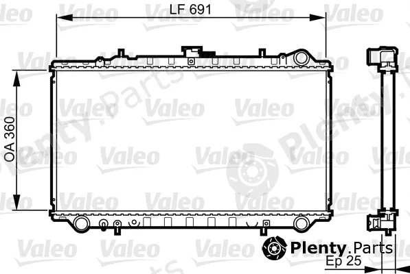 Valeo 731674 — Radiator, engine cooling
