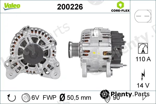 Valeo 200226 — Alternator VALEO CORE-FLEX