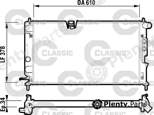 Valeo 232347 — Radiator, engine cooling VALEO CLASSIC