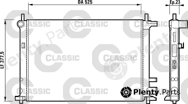 Valeo 231736 — Radiator, engine cooling VALEO CLASSIC