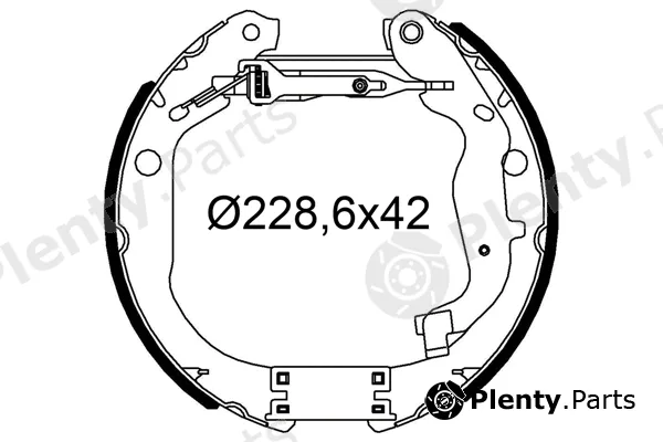 Valeo 554968 — Brake Shoe Set