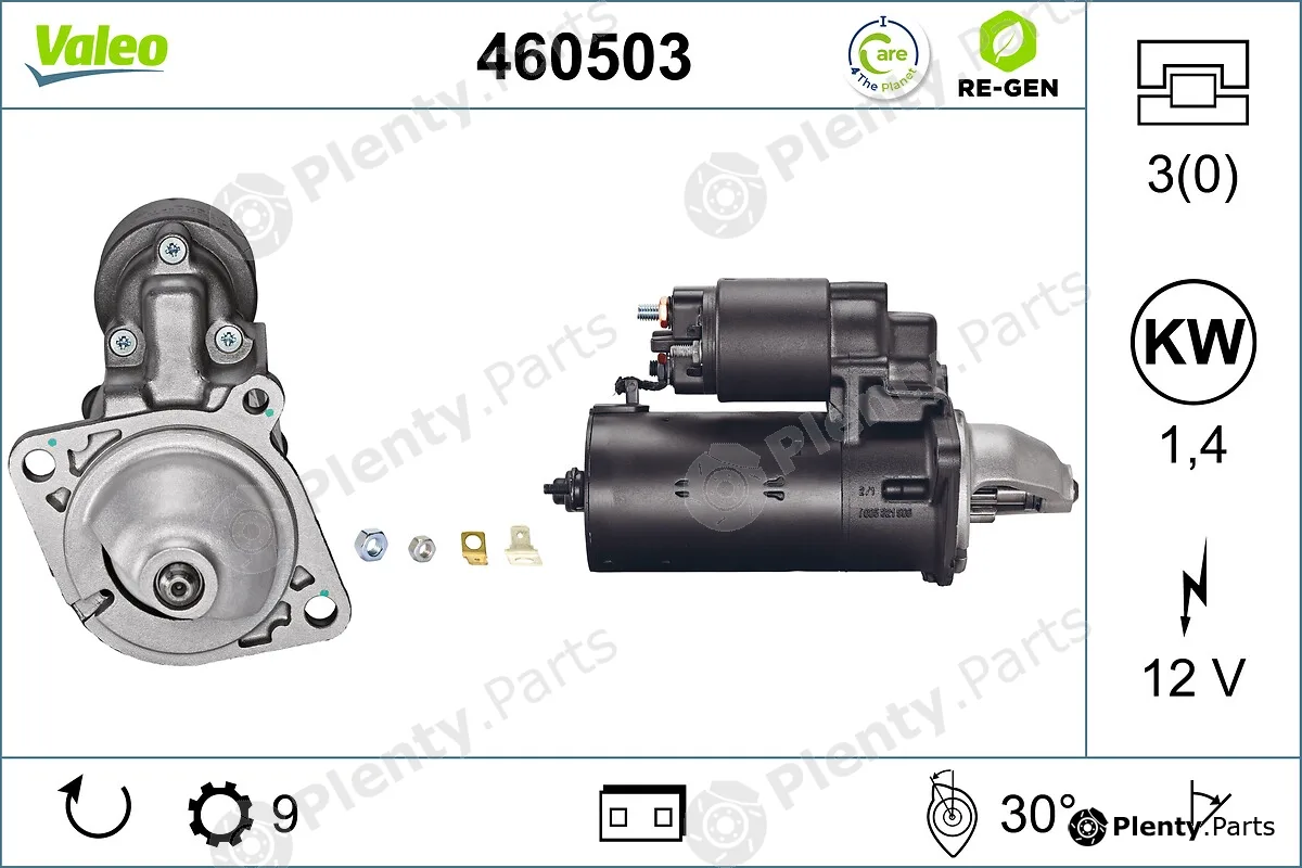 Valeo 460503 — Starter VALEO RE-GEN REMANUFACTURED