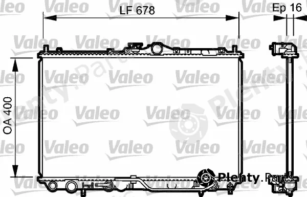 Valeo 734480 — Radiator, engine cooling
