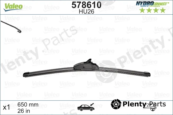 Valeo 578610 — Wiper Blade HYDROCONNECT UPGRADE