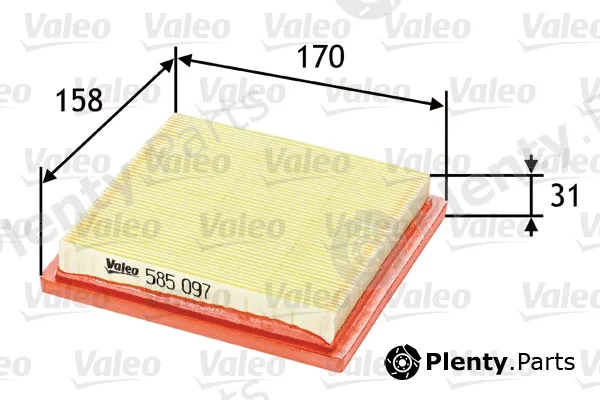 Valeo 585097 — Air Filter