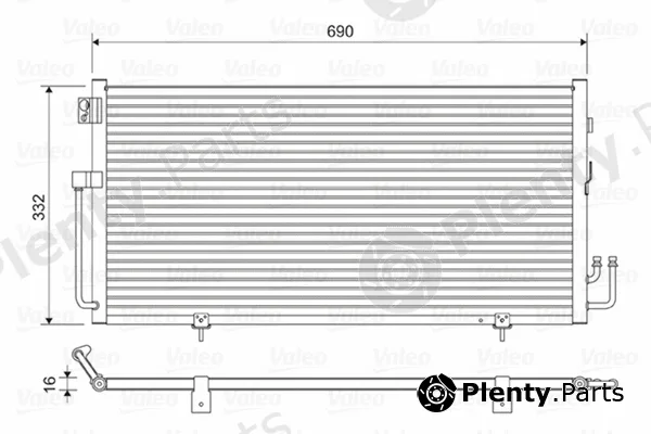 Valeo 814063 — Condenser, air conditioning