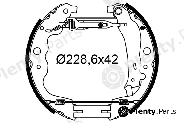 Valeo 554911 — Brake Shoe Set