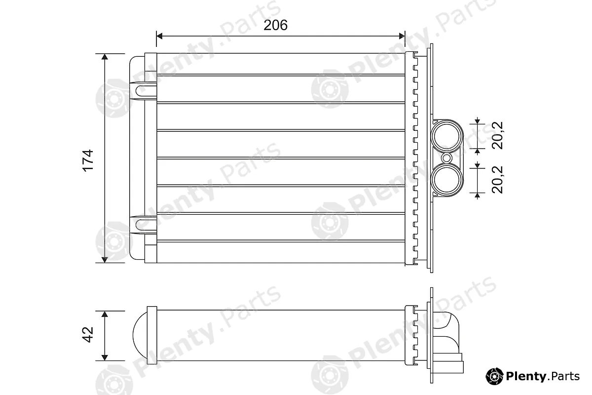Valeo 812118 — Heat Exchanger, interior heating