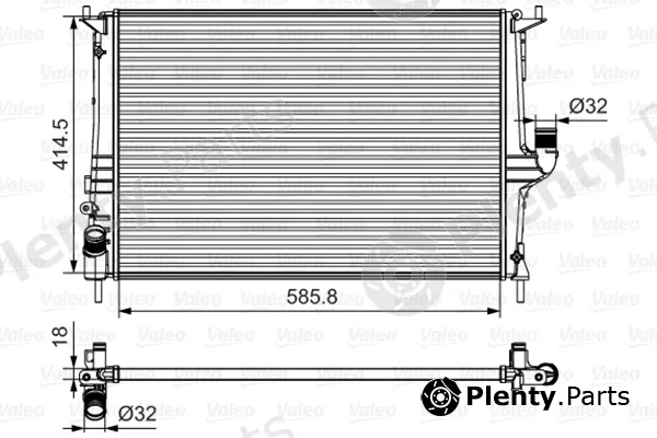 Valeo 700801 — Radiator, engine cooling