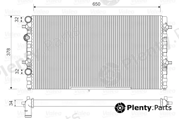 Valeo 732493 — Radiator, engine cooling