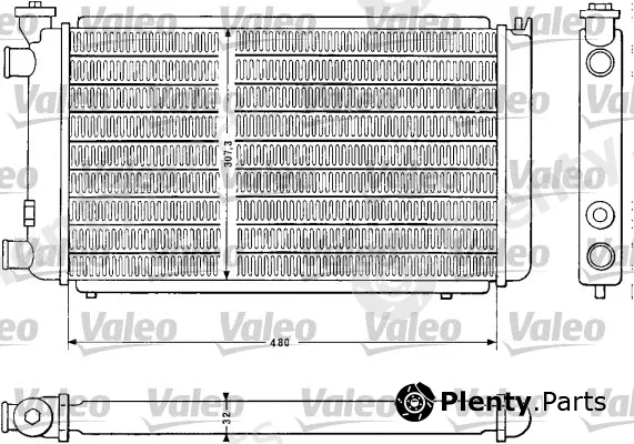 Valeo 810843 — Radiator, engine cooling