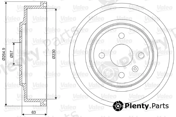 Valeo 237110 — Brake Drum