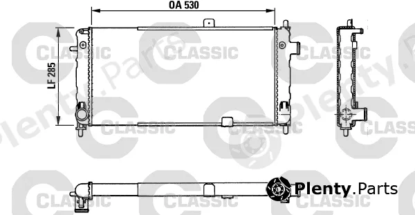 Valeo 383771 — Radiator, engine cooling VALEO CLASSIC