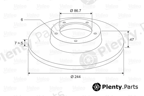 Valeo 186128 — Brake Disc