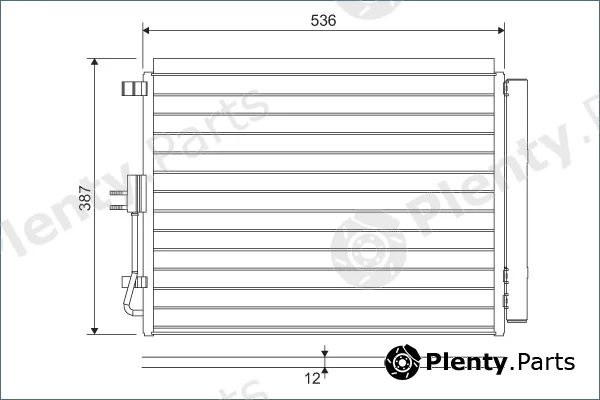 Valeo 822598 — Condenser, air conditioning