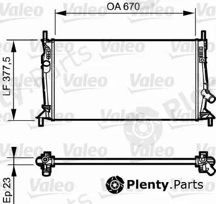 Valeo 734320 — Radiator, engine cooling