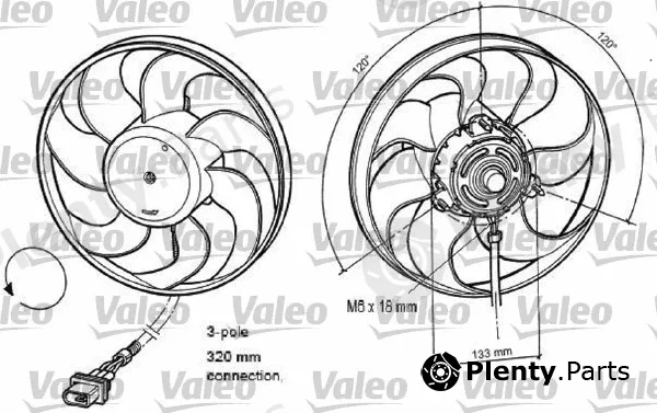 Valeo 696078 — Fan, engine cooling