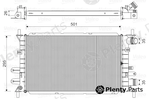 Valeo 730859 — Radiator, engine cooling