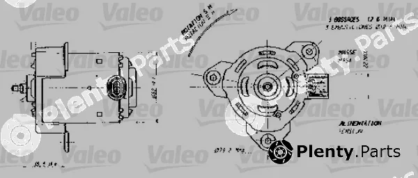 Valeo 698356 — Electric Motor, radiator fan