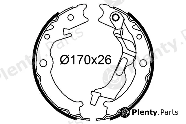 Valeo 564246 — Brake Shoe Set