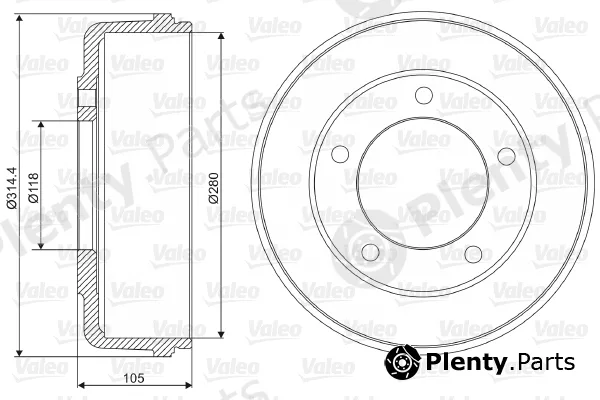 Valeo 237048 — Brake Drum