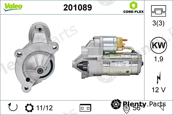 Valeo 201089 — Starter VALEO CORE-FLEX