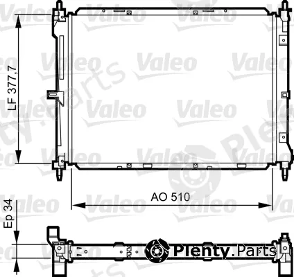 Valeo 734437 — Radiator, engine cooling