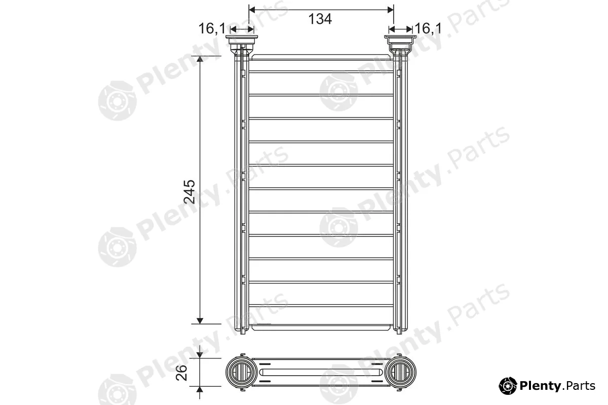 Valeo 811646 — Heat Exchanger, interior heating