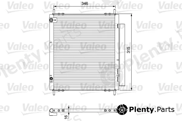 Valeo 814222 — Condenser, air conditioning