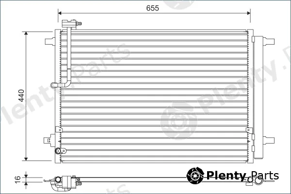 Valeo 822633 — Condenser, air conditioning