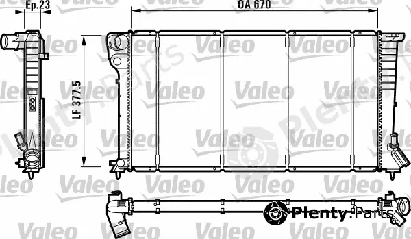 Valeo 732517 — Radiator, engine cooling