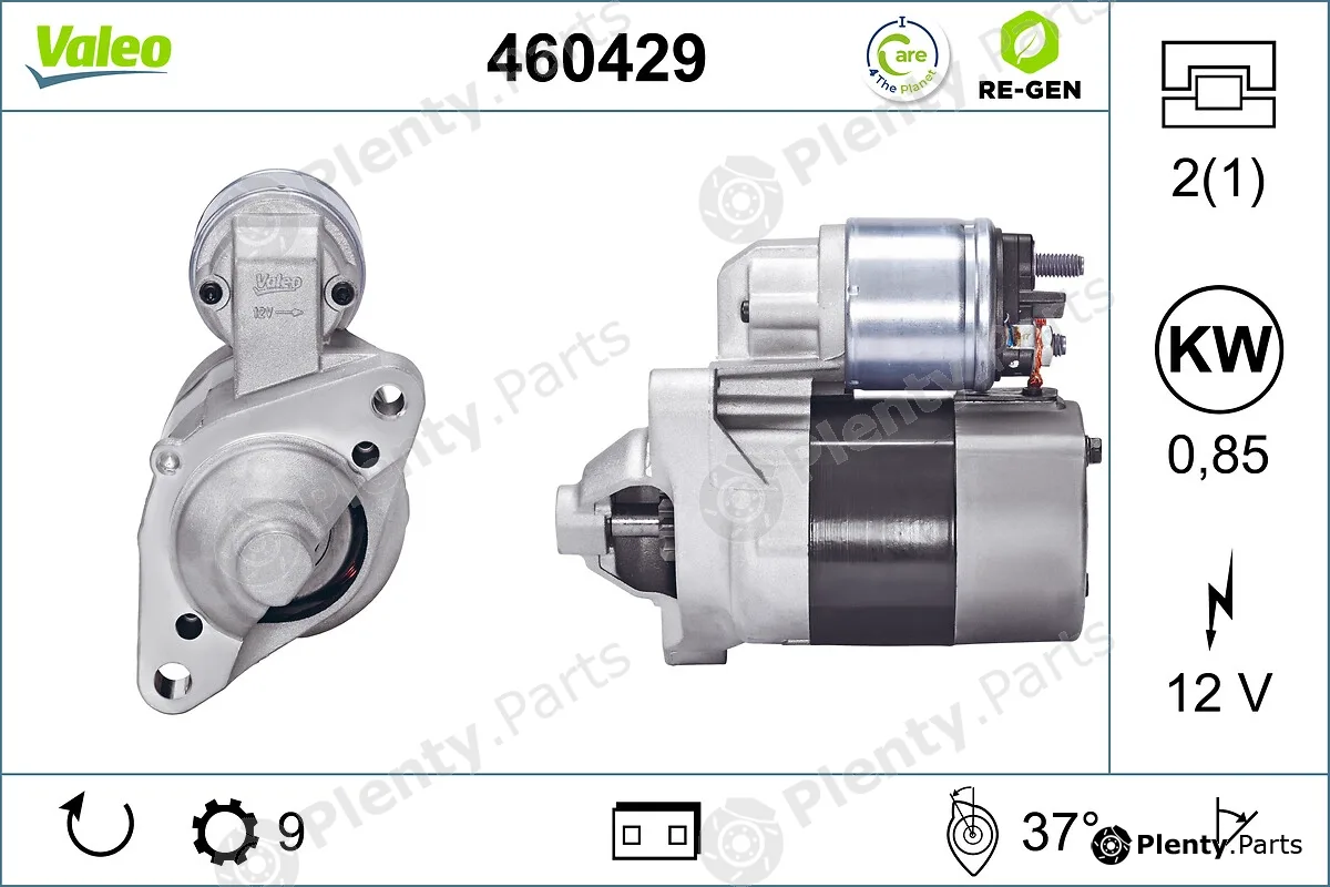 Valeo 460429 — Starter VALEO RE-GEN REMANUFACTURED
