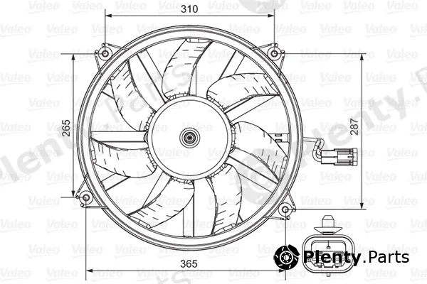Valeo 696850 — Fan, engine cooling