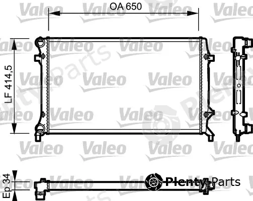Valeo 735120 — Radiator, engine cooling