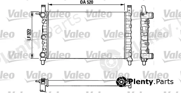 Valeo 883825 — Radiator, engine cooling
