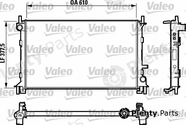 Valeo 732732 — Radiator, engine cooling