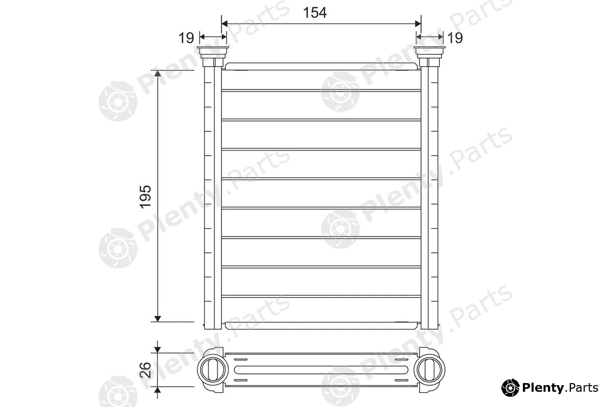 Valeo 811641 — Heat Exchanger, interior heating