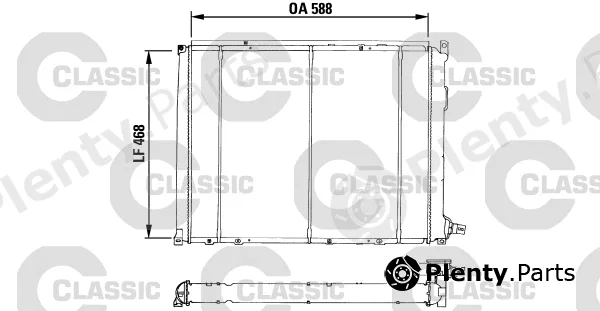 Valeo 230548 — Radiator, engine cooling VALEO CLASSIC