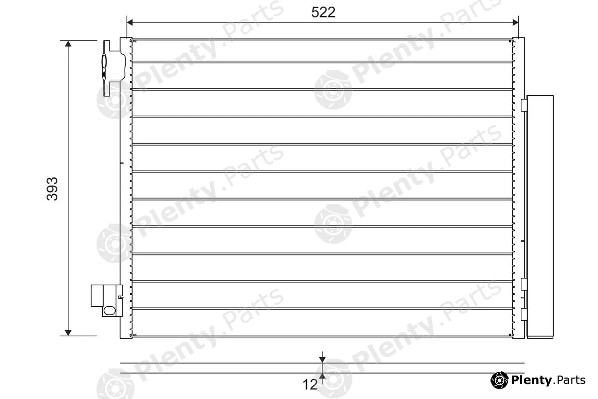 Valeo 822636 — Condenser, air conditioning