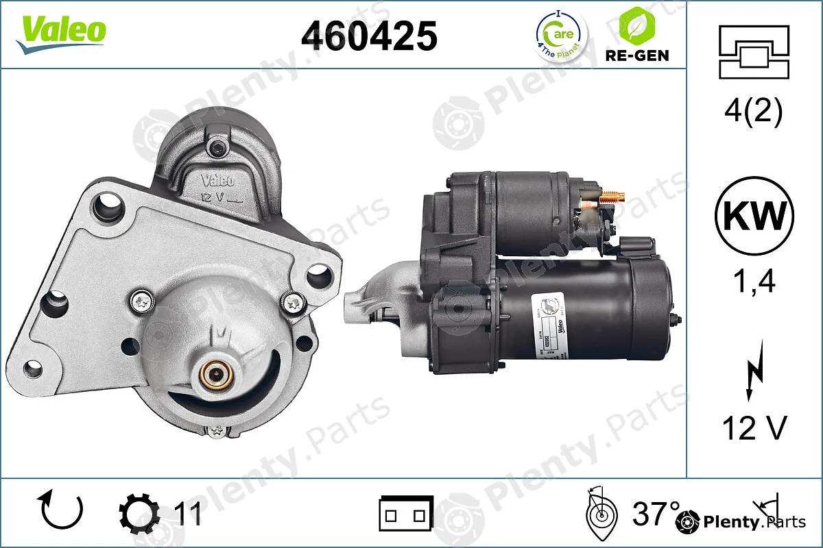 Valeo 460425 — Starter VALEO RE-GEN REMANUFACTURED